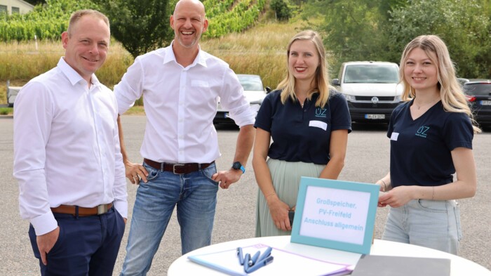 Team ÜZ: Daniel Stark, Jürgen Schmitt, Christina Düll, Sina Nolke